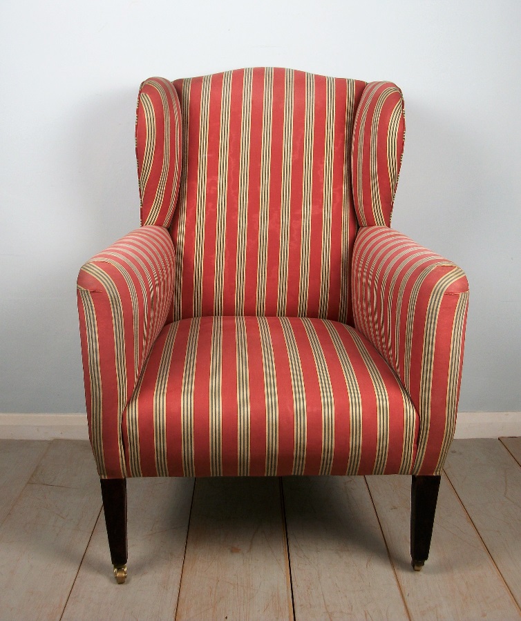 Edwardian Wing Back Bergere Armchair